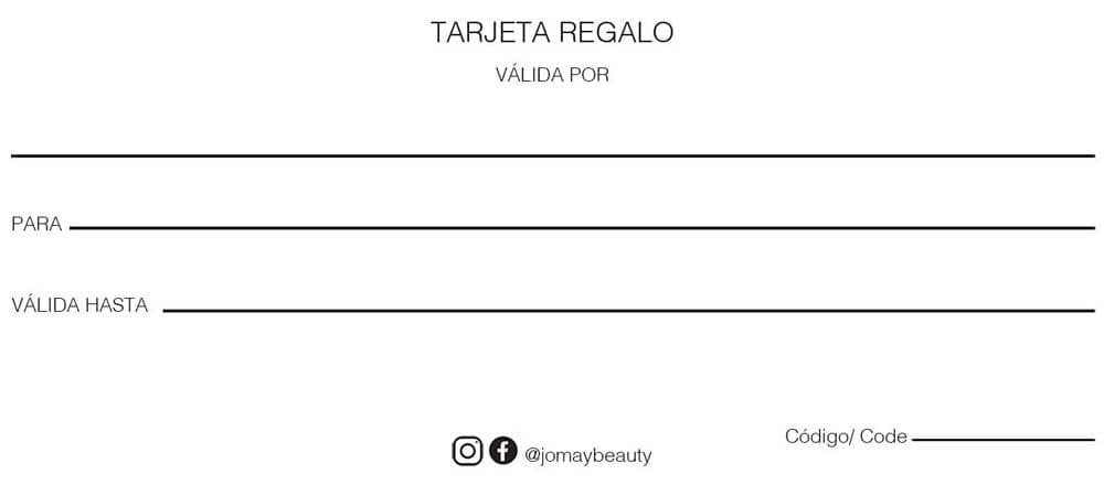 Tarjeta regalo